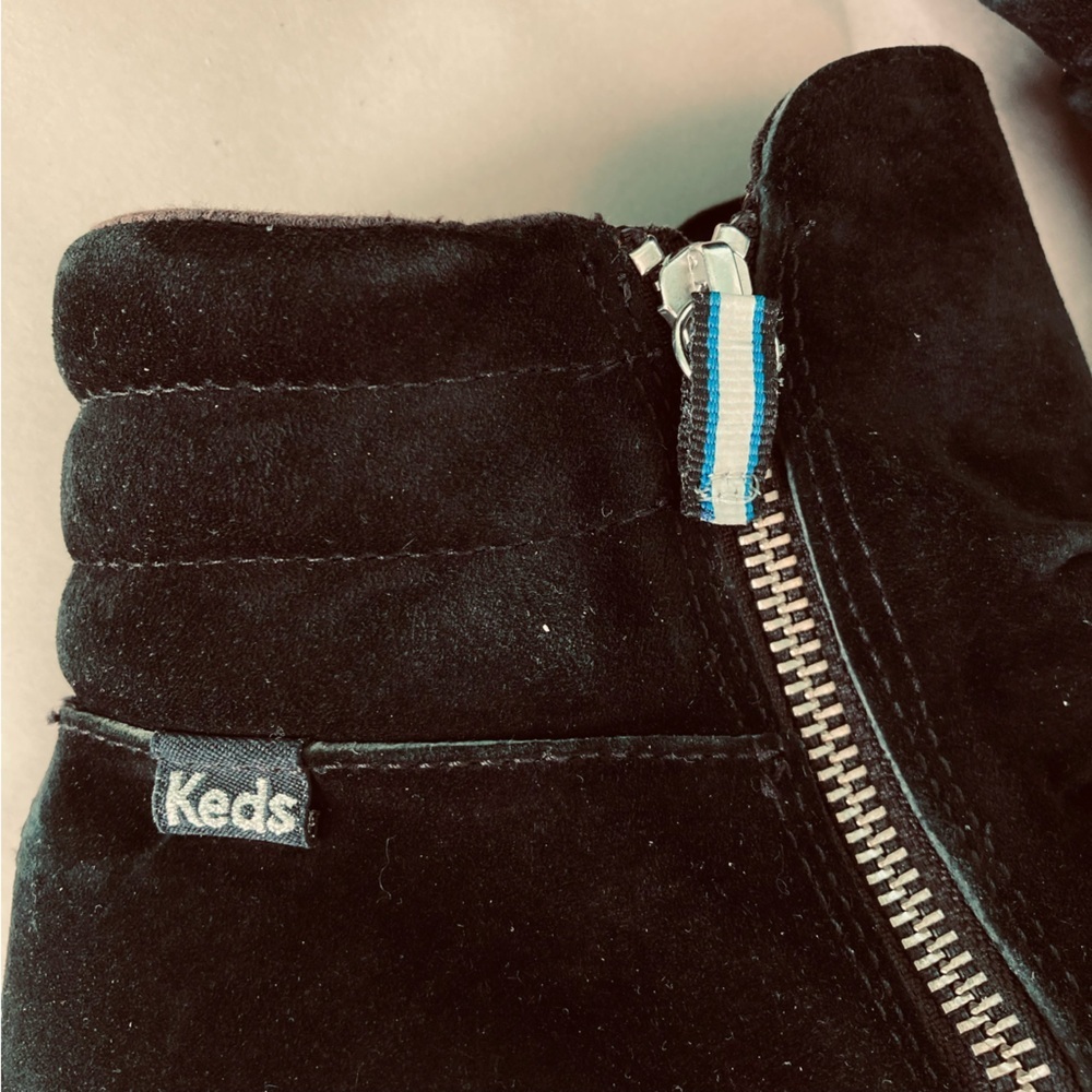 Keds Midtown Zip Suede Black Sneakers Booties (Size 10) - Picture 11 of 16